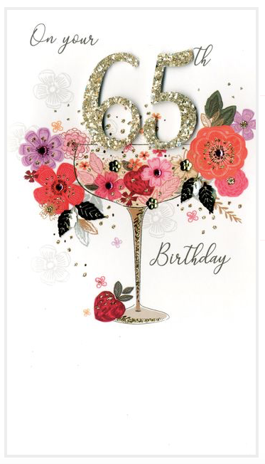 65 Birthday Card