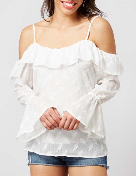 The Claudia Top Ivory
