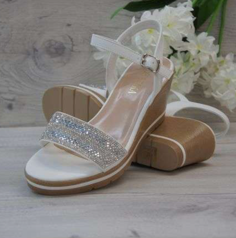The Twinkle Wedge White