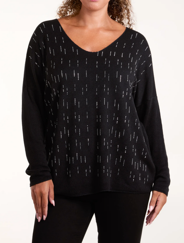 Black Rain Sparkle Jumper