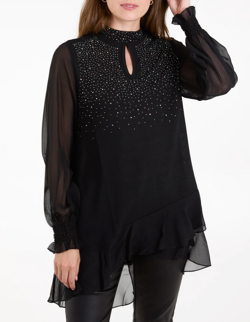 Sparkle High Neck Natalie Top