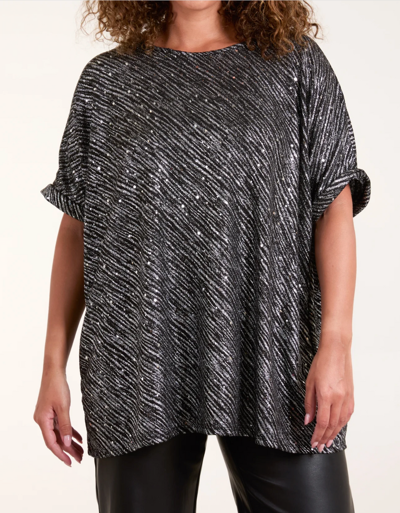 GG Glitter Short Sleeve Top