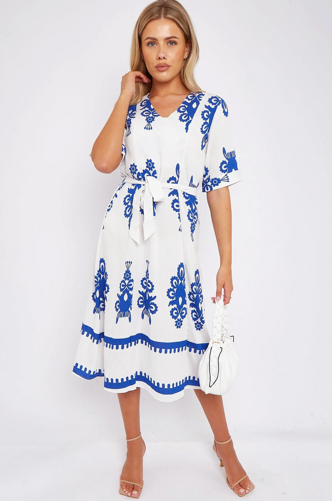 Santorini Dress White