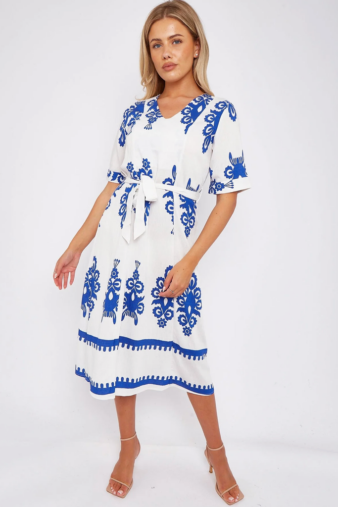 Santorini Dress White