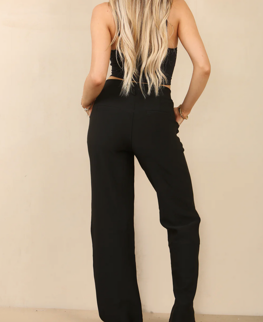SARAH Scuba Trouser Black