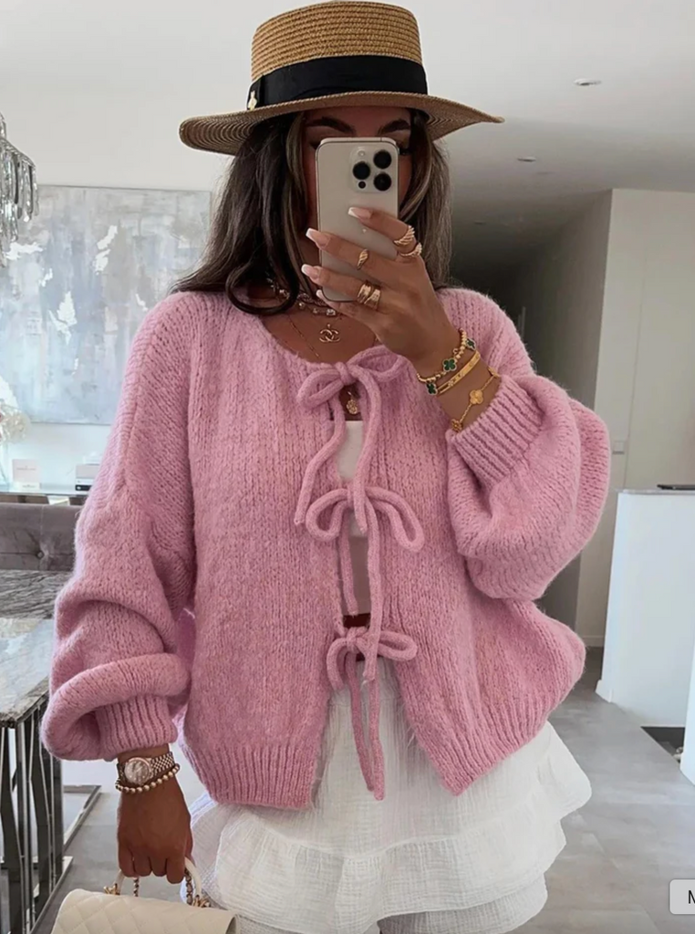 Maggie Cosy Cardigan Pink