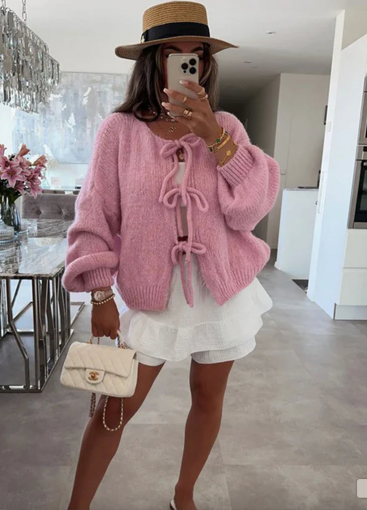 Maggie Cosy Cardigan Pink