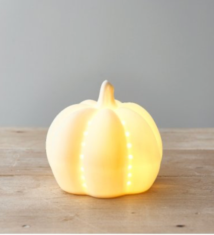 Ceramic LED Pumpkin