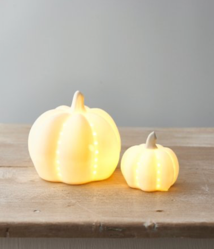 Ceramic LED Pumpkin
