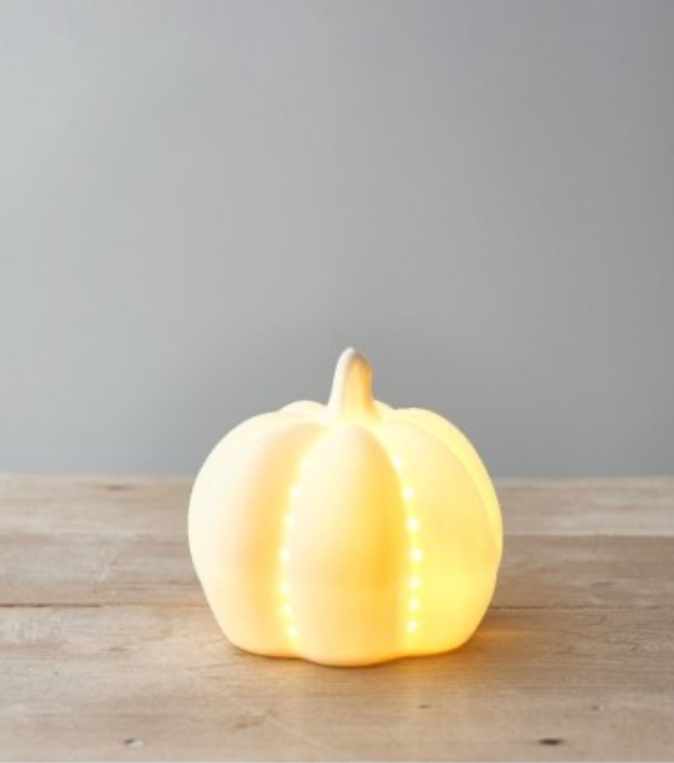 Ceramic LED Pumpkin