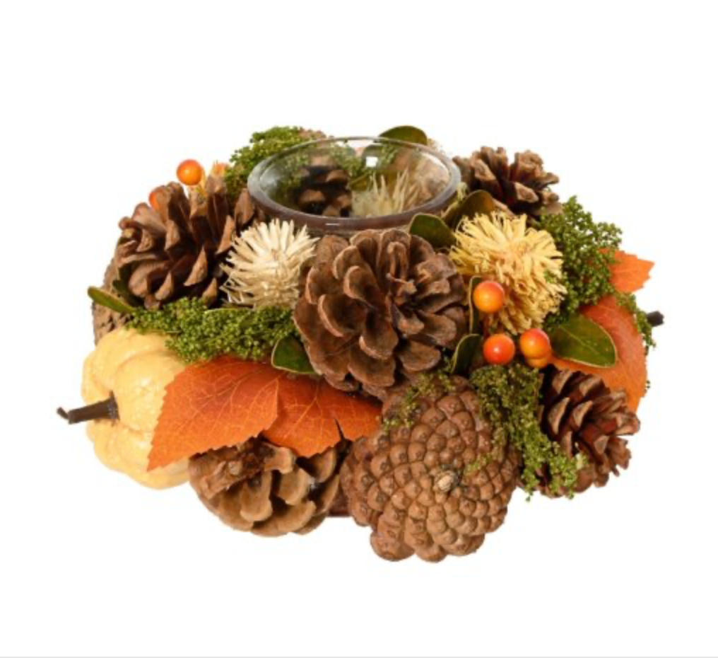 Pumkin And Berry Pinecone Tealight