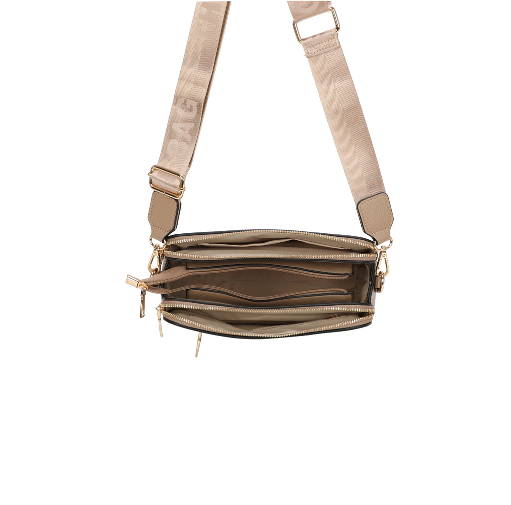 Tote Cross Body Beige