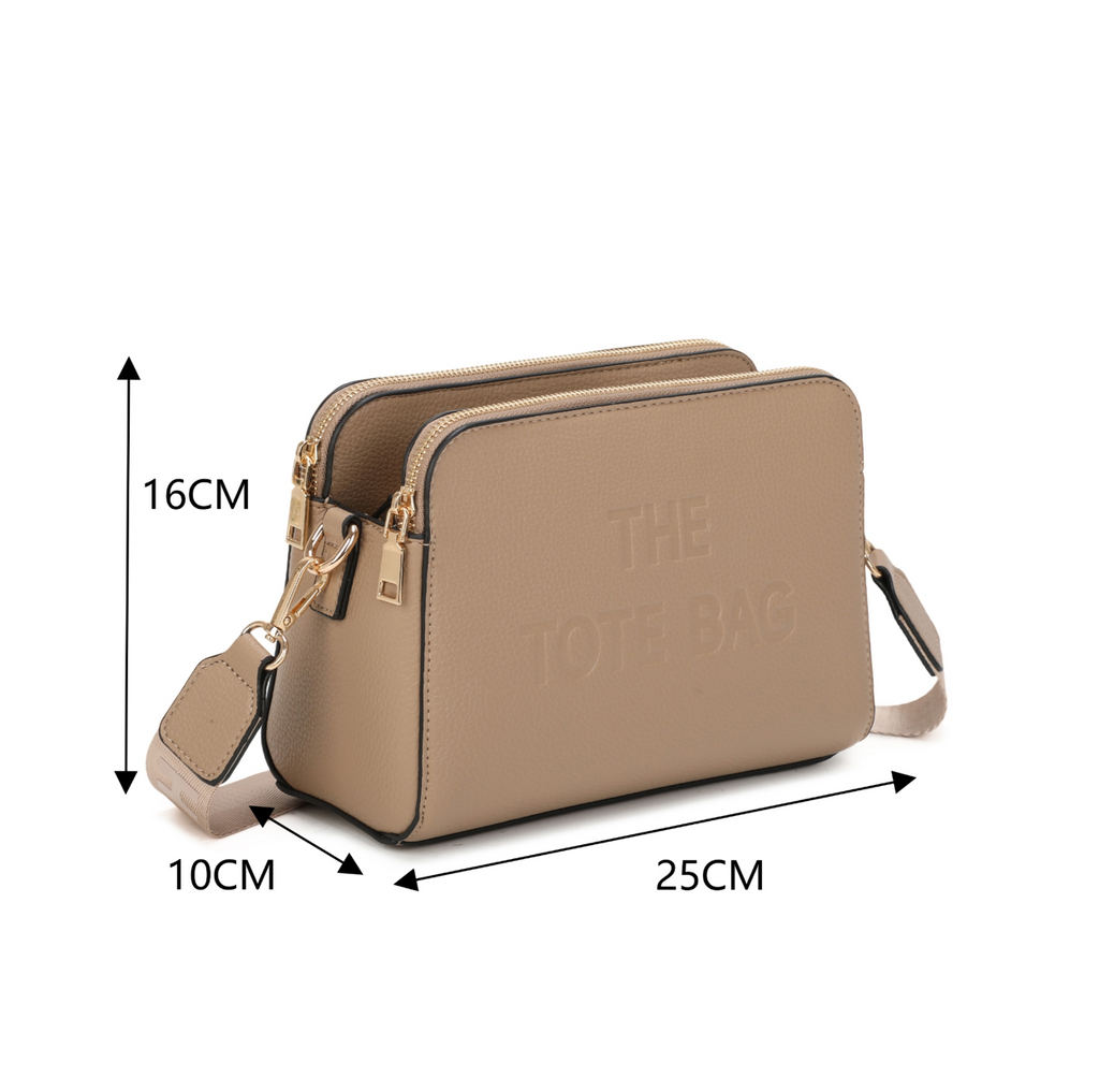 Tote Cross Body Beige