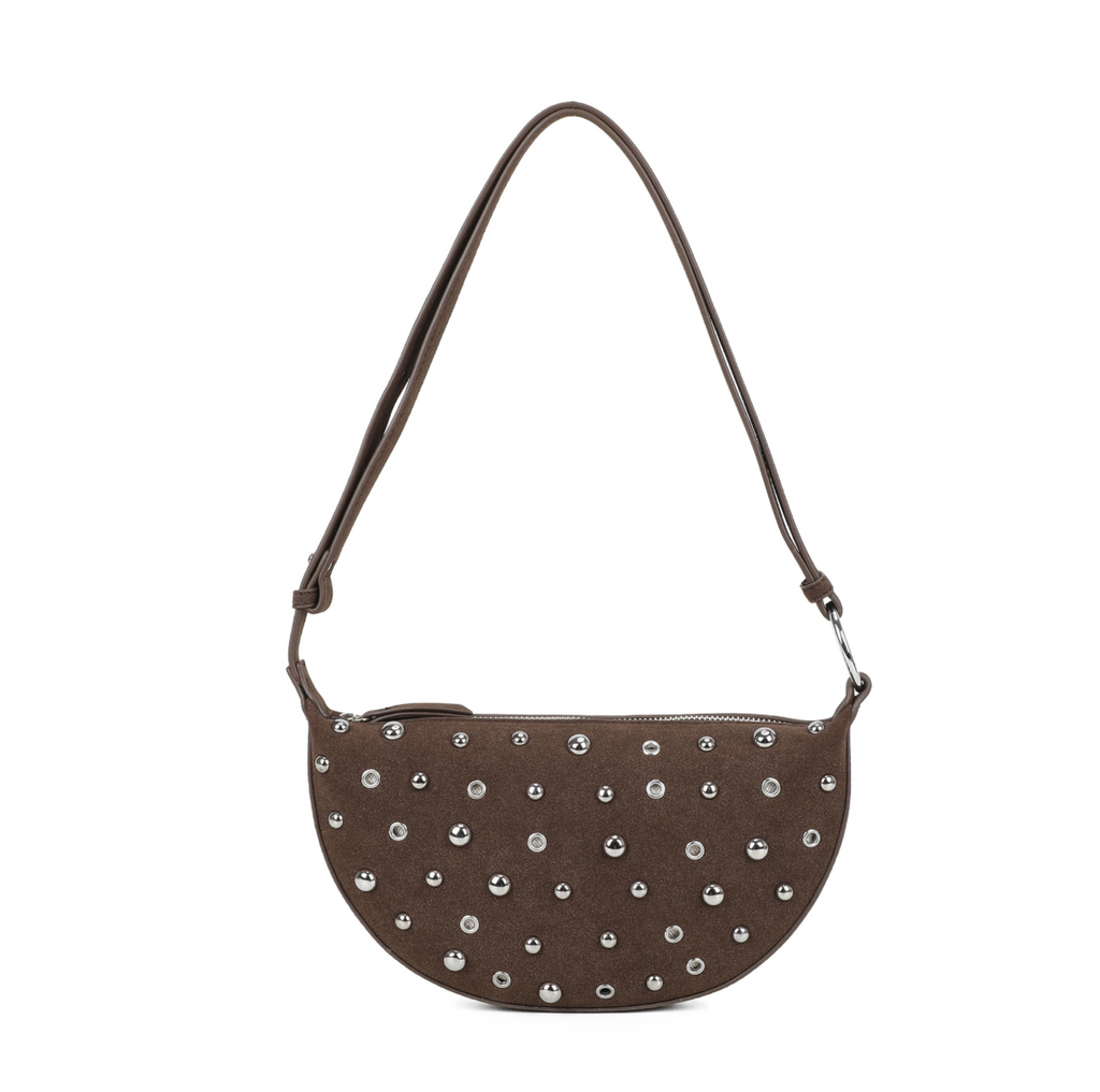 Studded Sling Bag Chocolate