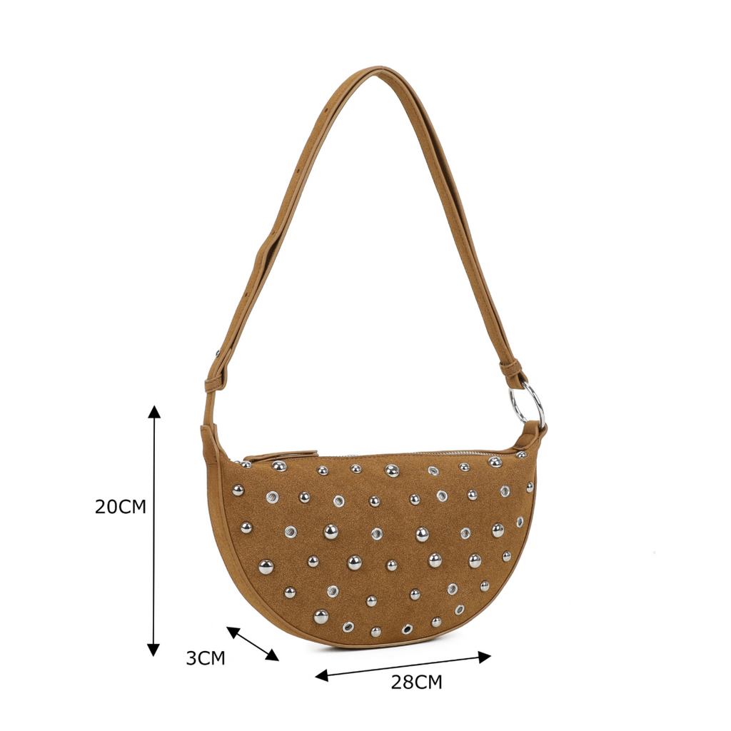 Studded Sling Bag Coffee
