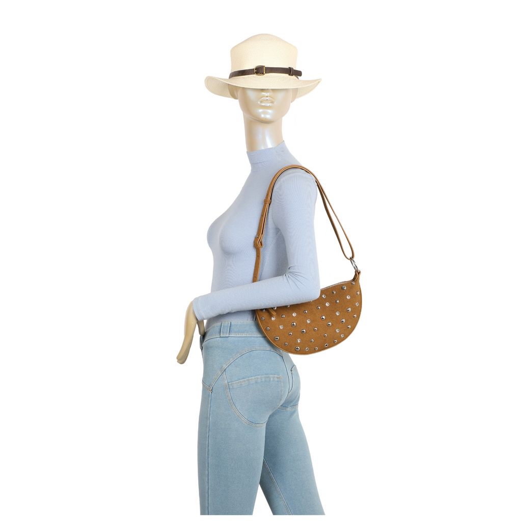 Studded Sling Bag Coffee
