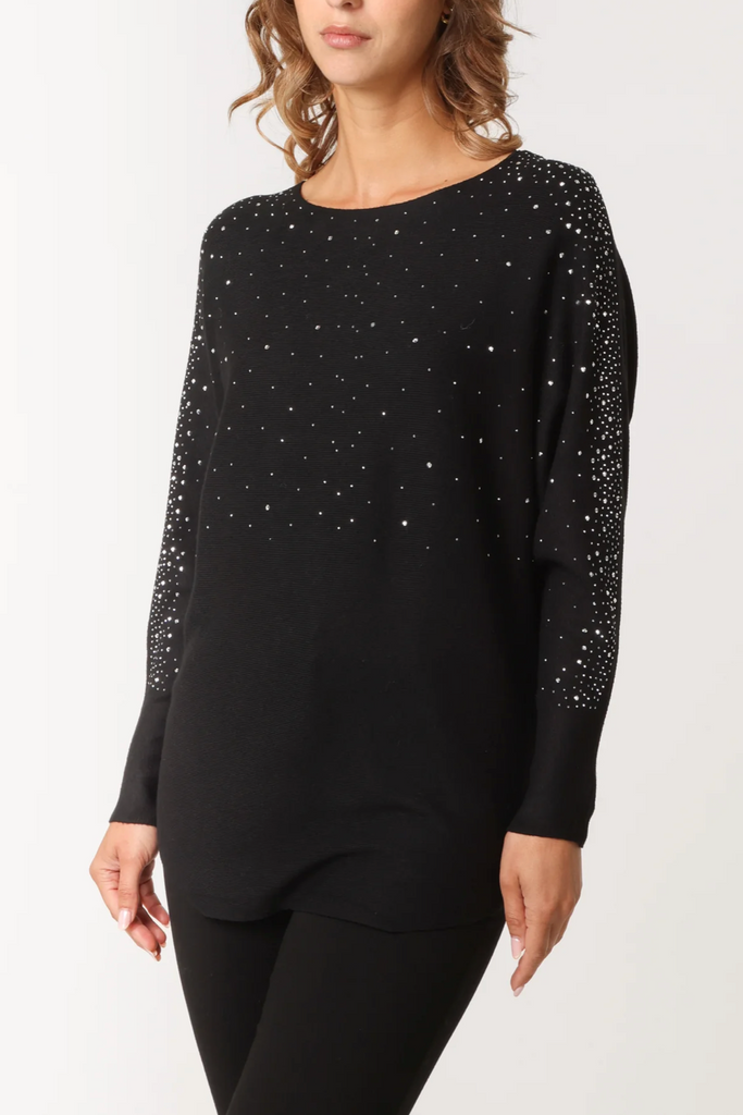 Susy Stardust Sparkle Jumper Black