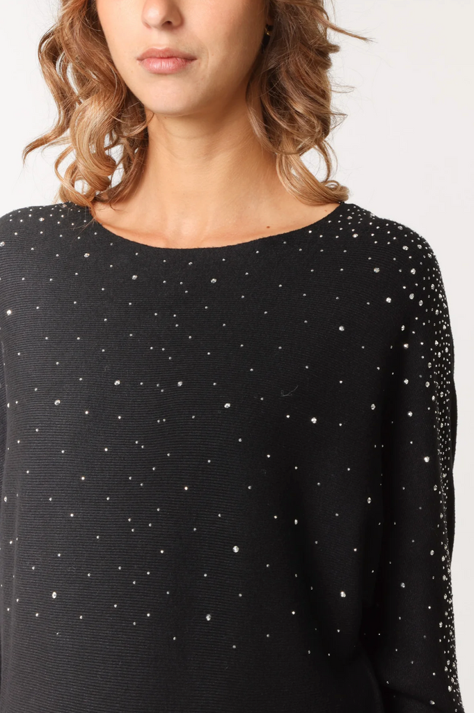 Susy Stardust Sparkle Jumper Black