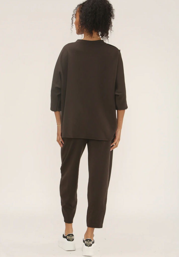 Kaz Button Co Ord Chocolate