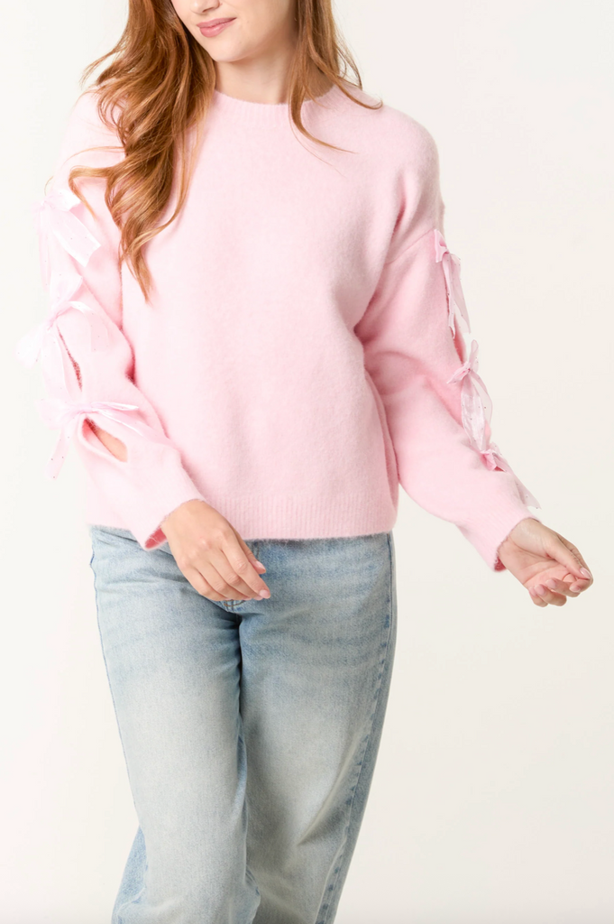 Bow Tif All Sparkle Jumper Pink
