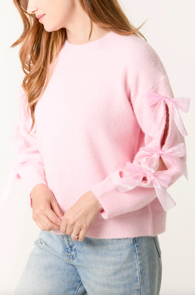 Bow Tif All Sparkle Jumper Pink