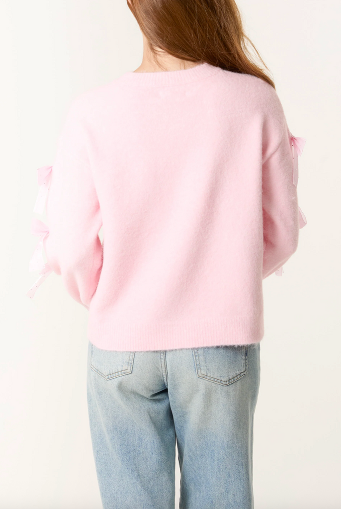 Bow Tif All Sparkle Jumper Pink