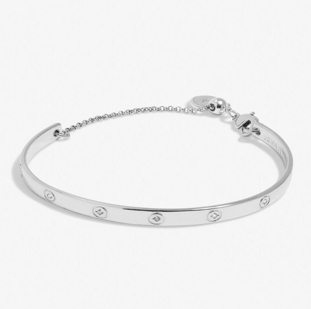 Silver Cubic Zirconia Joma Bangle