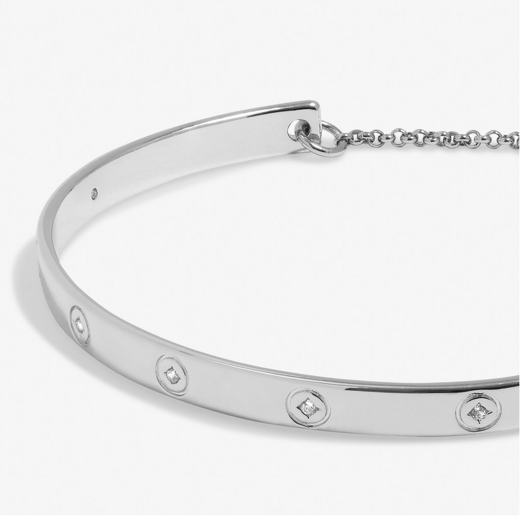 Silver Cubic Zirconia Joma Bangle