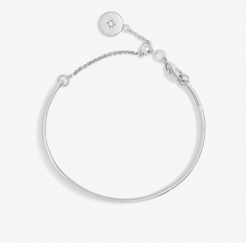 Silver Cubic Zirconia Joma Bangle