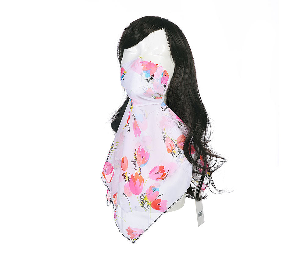 Floral Bright Face Scarf