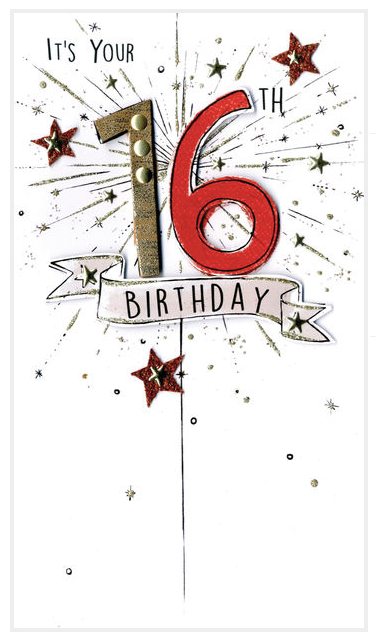 16 Birthday Card
