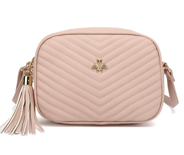 Bella Bee Messenger Bag Blush Pink