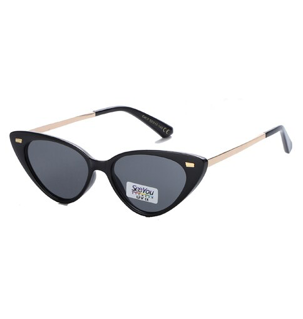 Retro Cat Eye Sunglasses Black