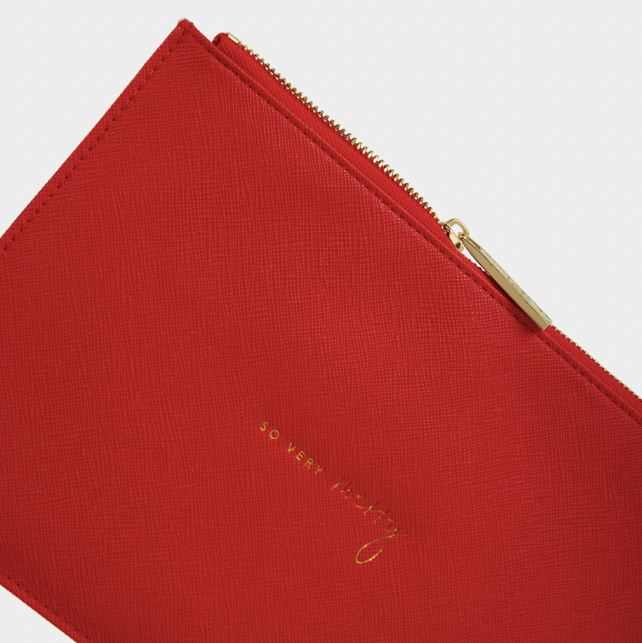 So Very Merry Pouch Red