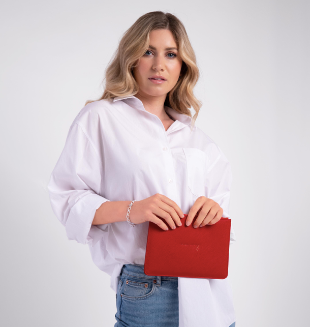 So Very Merry Pouch Red