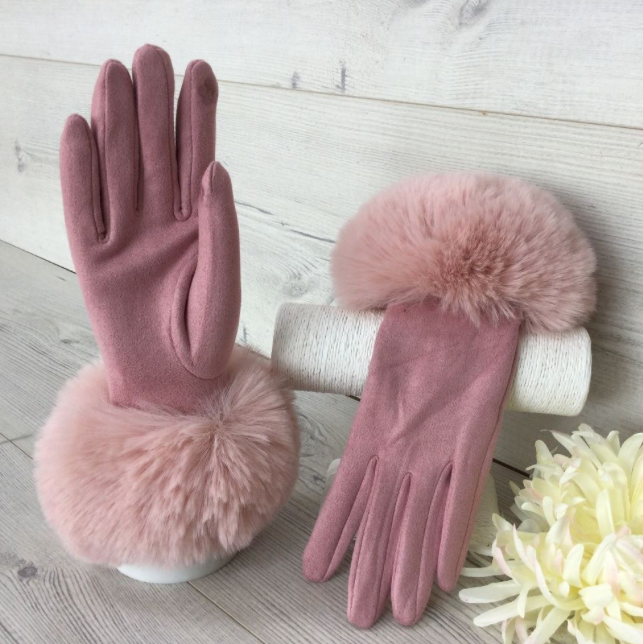 Baby Pink Elegant Gloves
