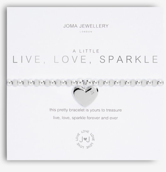 Live Love Sparkle Beaded Bracelet