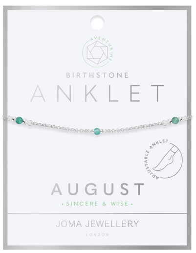 August Birthstone Anklet