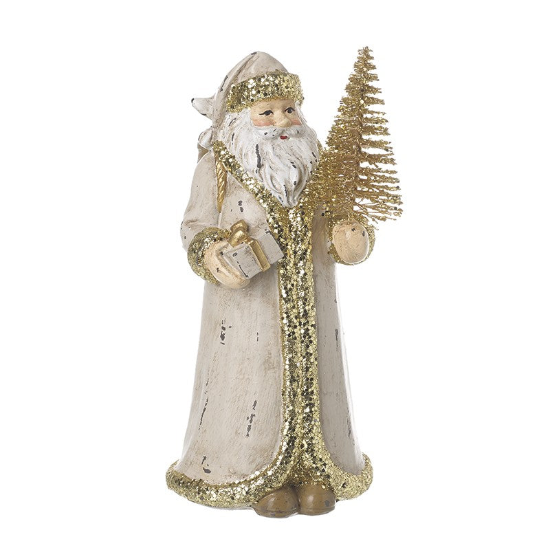 Traditional Santa With Tree Decoration Ornament