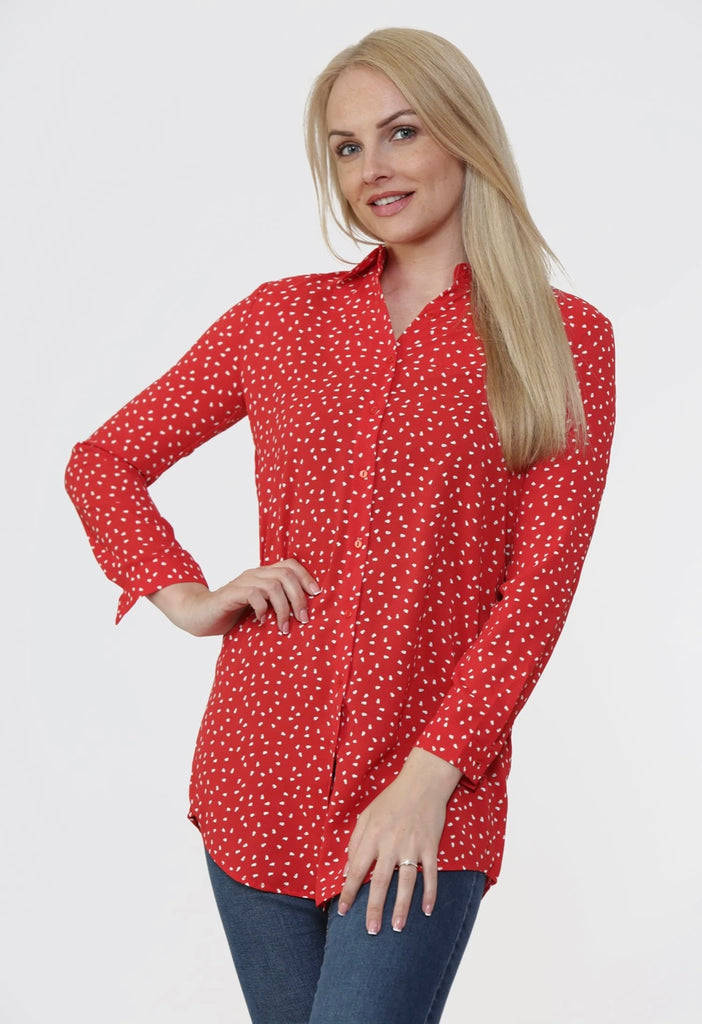 The Amy Blouse Top Red