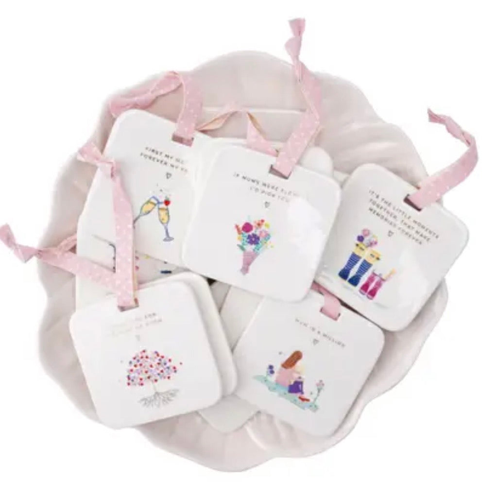 With Love Caramic Hangings