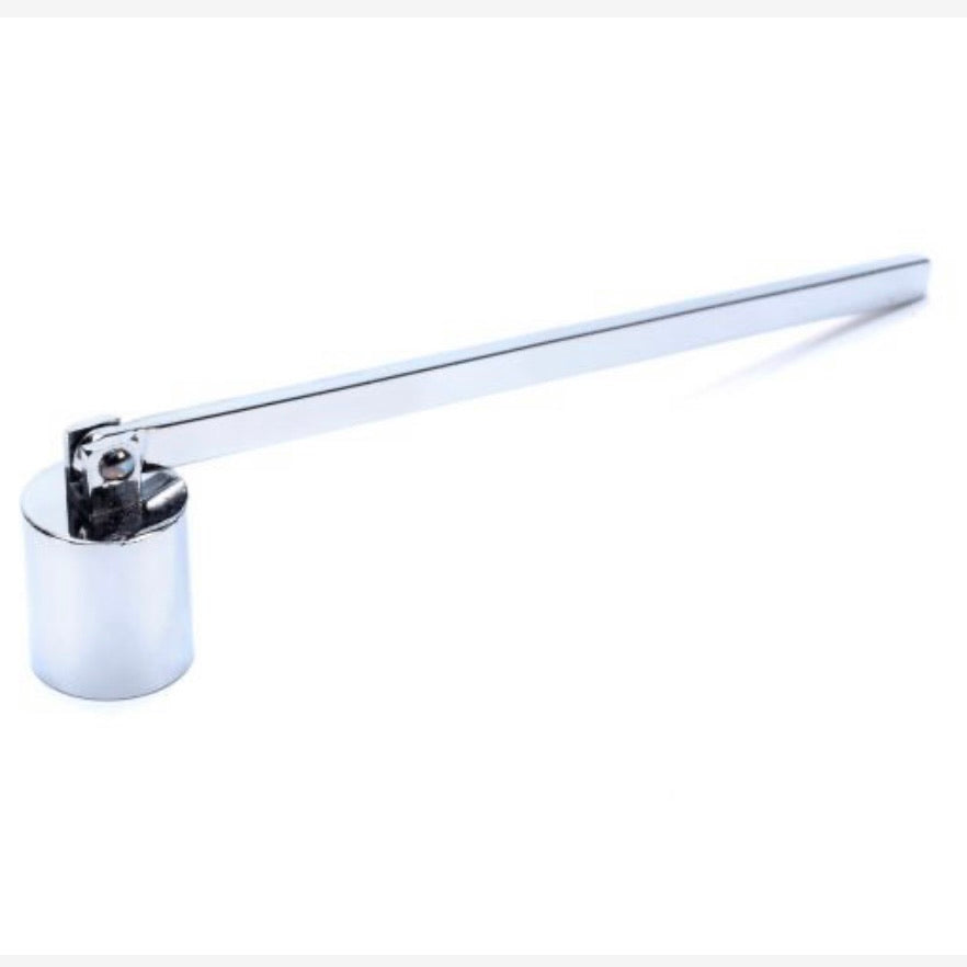 Stainless Steel Candle Wick Snuffer: Chrome Silver