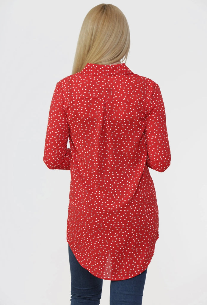 The Amy Blouse Top Red